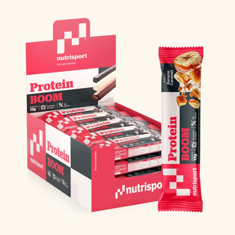 Nutrisport Barritas Protein Boom Banana Caramel 24 Unidades