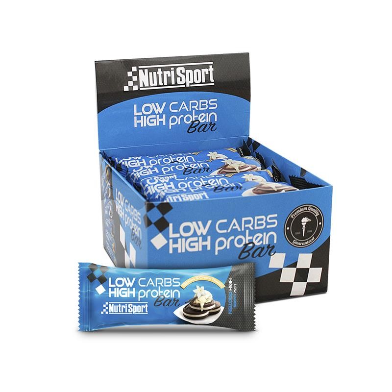 Nutrisport Barritas Proteicas High Protein Low Carb Cookies Cream 16 Unidades