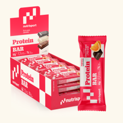 Nutrisport Barritas Proteicas Chocolate Negro Naranja 24 Unidades