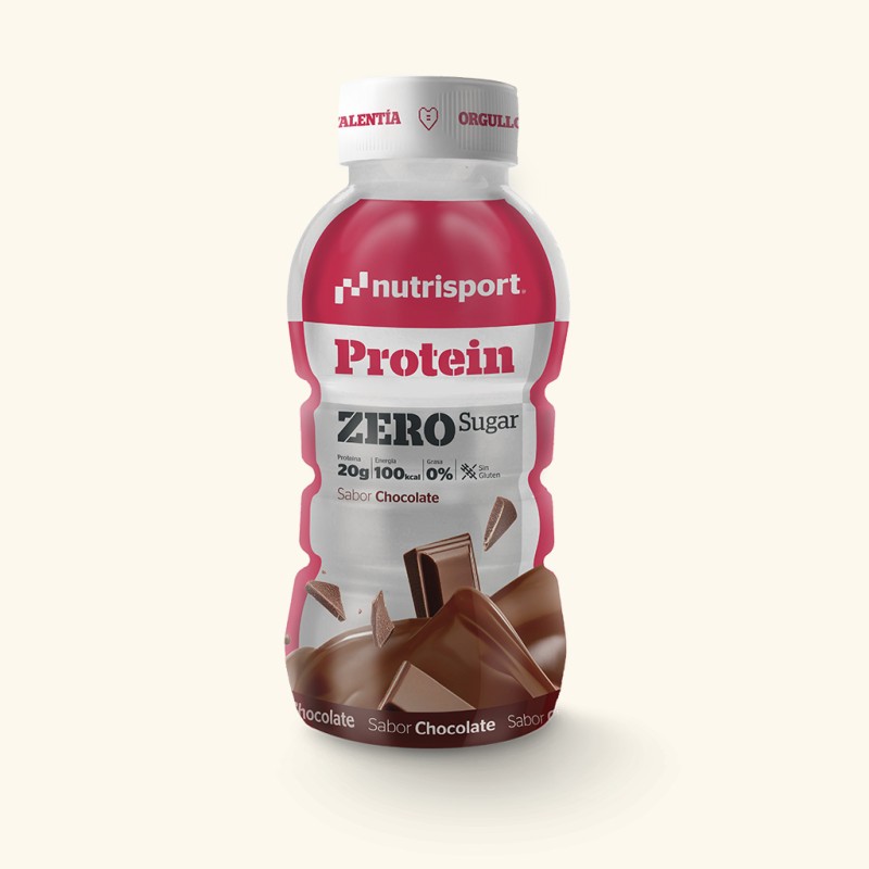 Nutrisport Batidos Proteicos Protein Zero Sugar Chocolate 12 Unidades 330ml