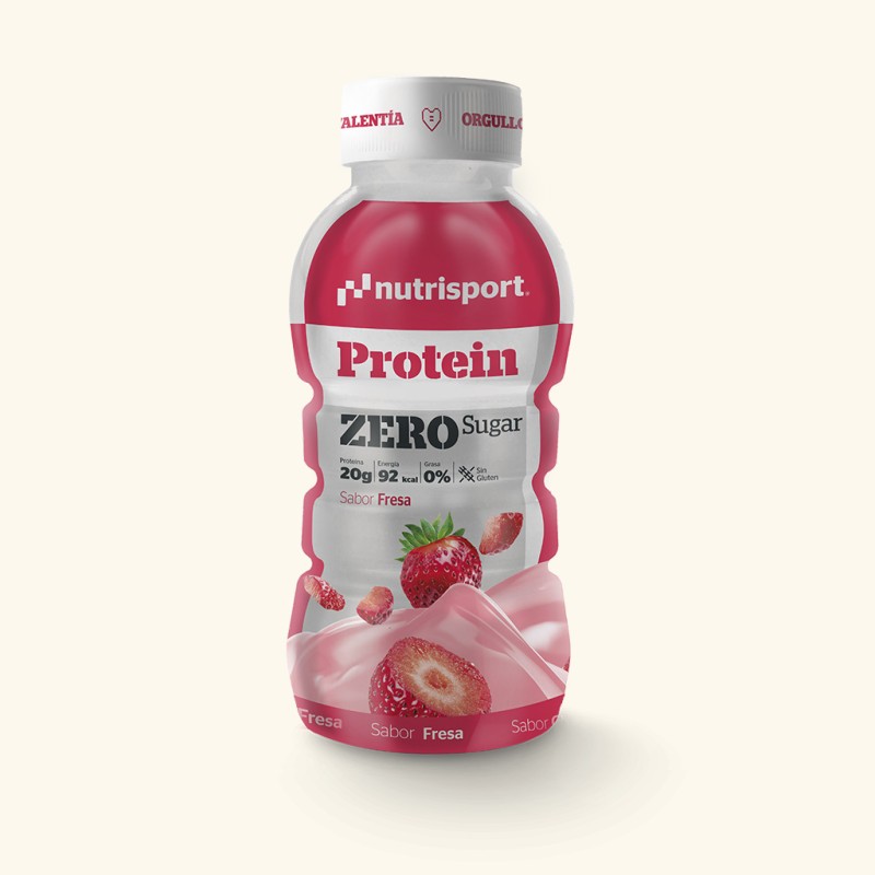 Nutrisport Batidos Proteicos Protein Zero Sugar Fresa 12 Unidades 330ml Nutrisport Batidos Proteicos Protein Zero Sugar Fresa 12 Unidades 330ml