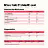 ingredientes Nutrisport Proteina Whey Gold Protein Fresa 500g
