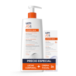 Leti At4 Leche Corporal 500ml + Crema Facial SPF20 50ml