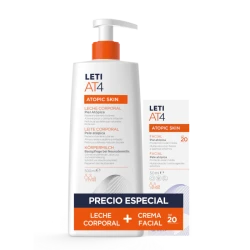 Leti At4 Leche Corporal 500ml + Crema Facial SPF20 50ml
