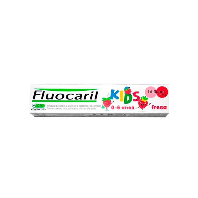 Fluocaril Kids Pasta Dental Sabor Fresa 75 ml
