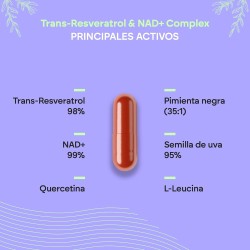 Nutralie Trans Resveratrol & Nad + Complex 60 Cápsulas