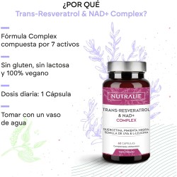 Nutralie Trans Resveratrol & Nad + Complex 60 Cápsulas
