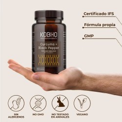 Kobho Cúrcuma + Pimienta Negra 60 Cápsulas