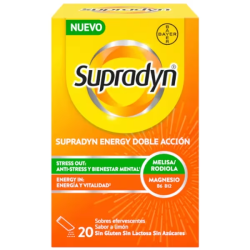 Supradyn Energy Doble Acción Sabor Limón 20 Sobres