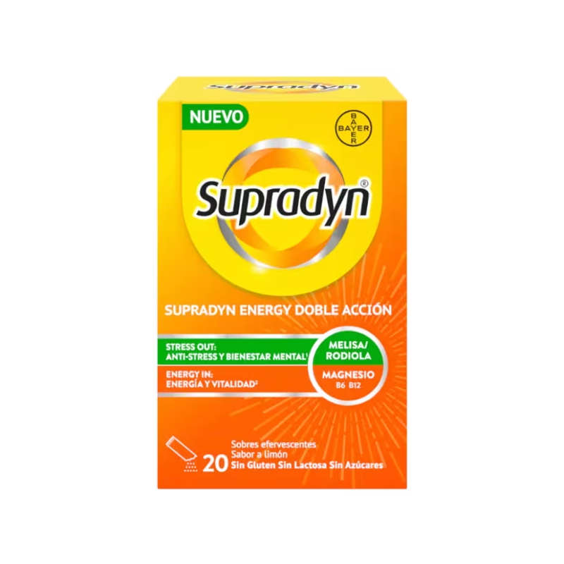 Supradyn Energy Doble Acción Sabor Limón 20 Sobres Supradyn Energy Doble Acción Sabor Limón 20 Sobres