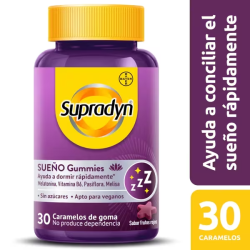 Supradyn Sueño y Serenidad Gummies Melatonina y Vit. B6 30 Caramelos