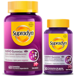 Supradyn Sueño y Serenidad Melatonina y Vit, B6 30+60 Gummies Promocion