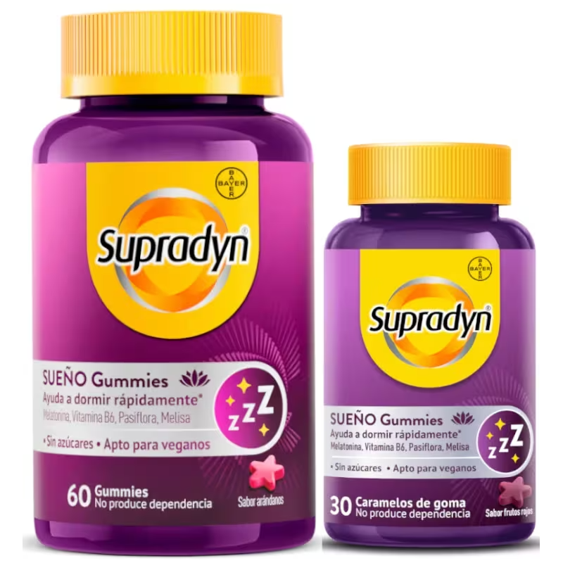 Supradyn Sueño y Serenidad Melatonina y Vit, B6 30+60 Gummies Promocion Supradyn Sueño y Serenidad Melatonina y Vit, B6 30+60 Gummies Promocion