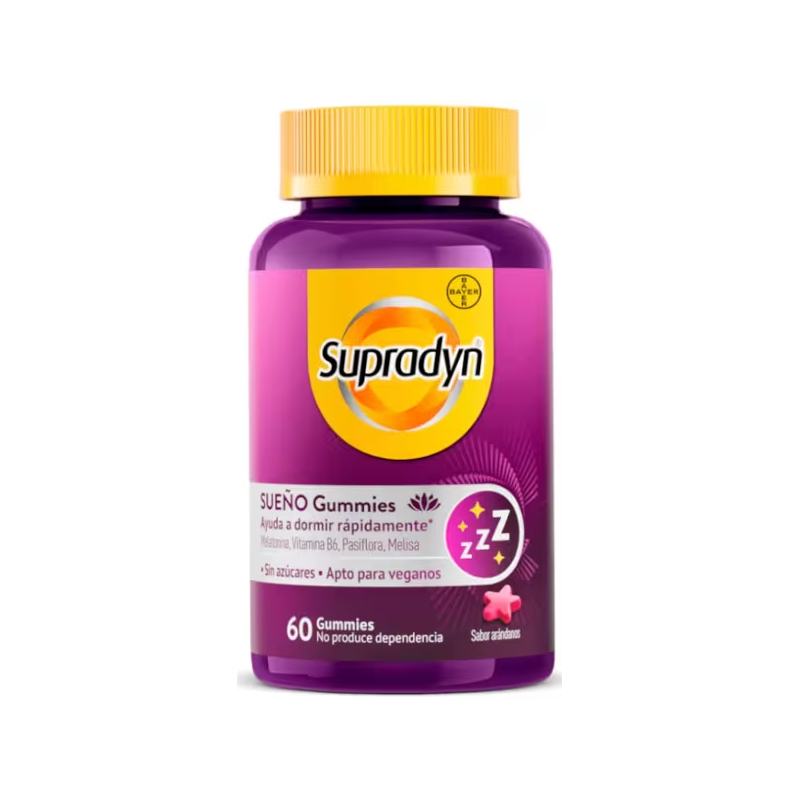 Supradyn Sueño y Serenidad Gummies Melatonina y Vit. B6 60 Gummies Supradyn Sueño y Serenidad Gummies Melatonina y Vit. B6 60 Gummies