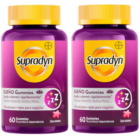 Supradyn Sueño y Serenidad Melatonina y Vit, B6 60 Gummies+60 Gummies Pack