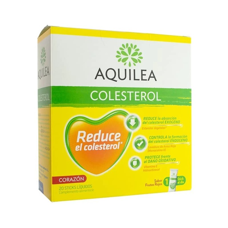 Aquilea Colesterol 20 Sticks Liquidos Sabor Frutos Rojos