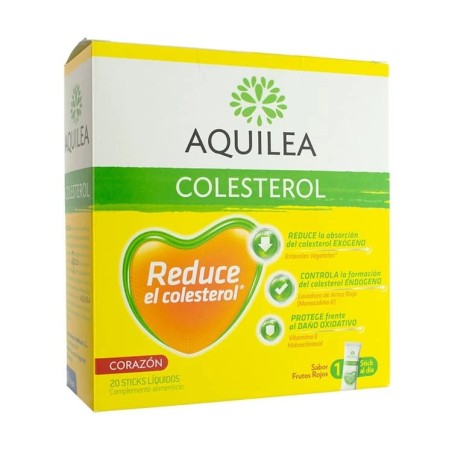 Aquilea Colesterol 20 Sticks Liquidos Sabor Frutos Rojos