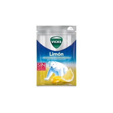 Vicks Praims Caramelos Limón con Mentol Refrescante Sin Azúcar 72gr