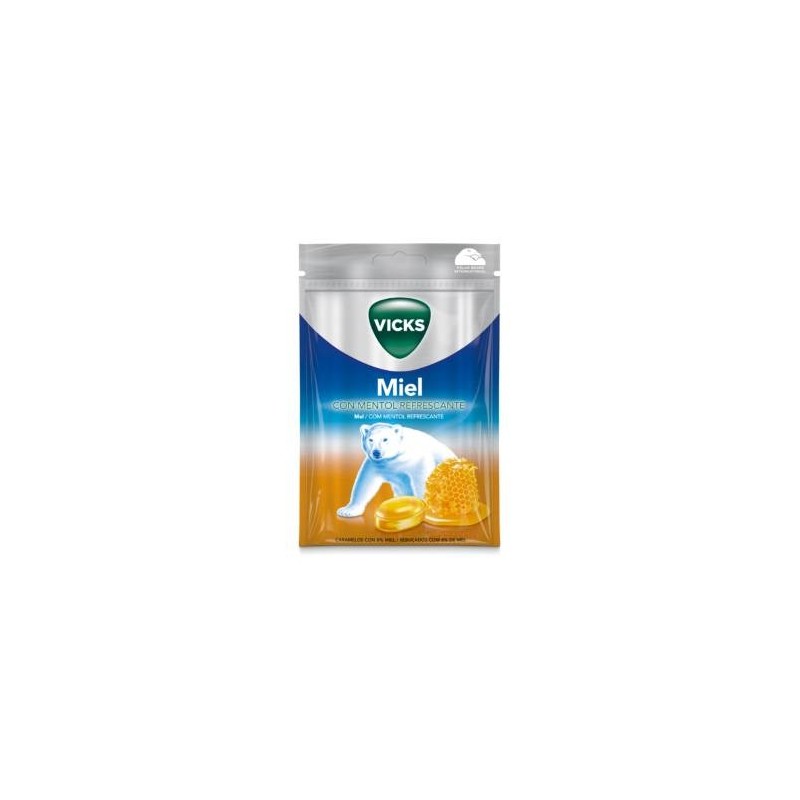 Vicks Praims Caramelos Doble Acción Miel Refrescante 72gr