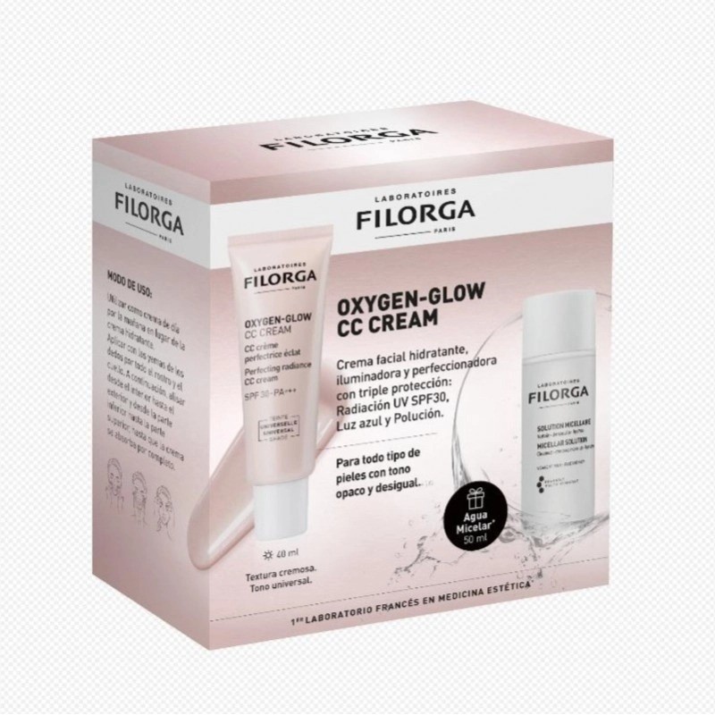 Filorga Oxygen Glow CC Cream 40ml + Solucion Micelar 50ml Filorga Oxygen Glow CC Cream 40ml + Solucion Micelar 50ml