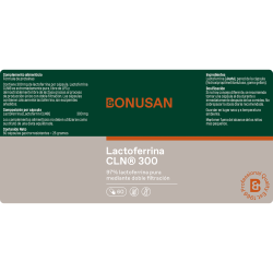 ingredientes Bonusan Lactoferrina CLN® 300 60 Cápsulas