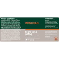 ingredientes Bonusan Multi Natal Activo 60 Comprimidos