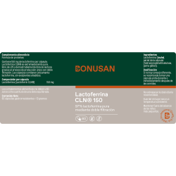 ingredientes Bonusan Lactoferrina CLN® 150 60 Comprimidos