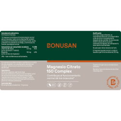 Bonusan Magnesio Citrato 150 Complex 60 Comprimidos