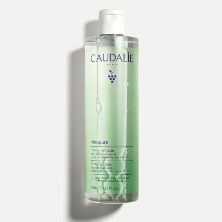 Caudalie Vinopure Tónico Purificante con Acido Salicílico 400 ml Envase Grande