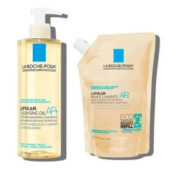 La Roche-Posay Lipikar Aceite Limpiador 400ml + Refill Aceite Lavante 400ml