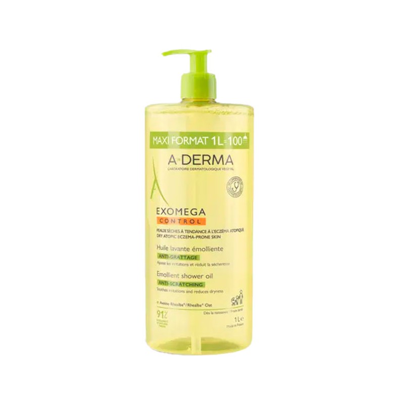 Aderma Exomega Control Aceite Limpiador Emoliente 1000ml