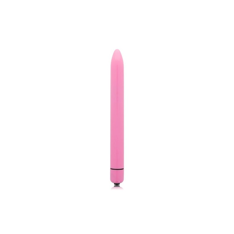 Glossy Slim Vibrador Rosa Intenso