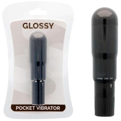 Glossy Pocket Vibrador Negro