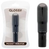 Glossy Pocket Vibrador Negro