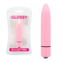 Glossy Thin Vibrador Rosa Intenso