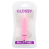 Glossy Thin Vibrador Rosa Intenso