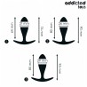 Addicted toys Set de 3 plug Anal Silicona Modelo 2