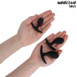 Addicted toys Set de 3 plug Anal Silicona Modelo 3