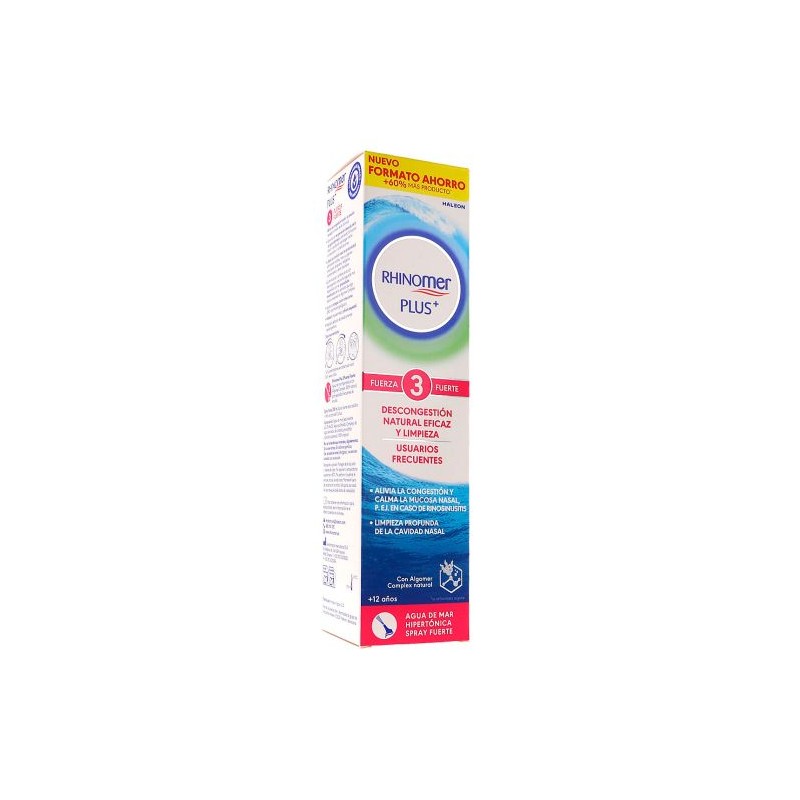 Rhinomer Plus+ 3 Fuerza Fuerte 200ml Formato XL  Usuarios Frecuentes