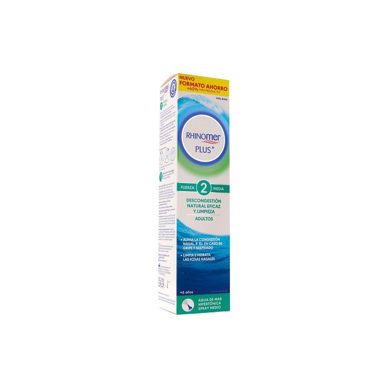 Rhinomer Plus+ 2 Fuerza Media 200ml Formato XL Adultos