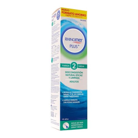 Rhinomer Plus+ 2 Fuerza Media 200ml Formato XL Adultos