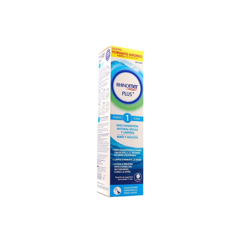 Rhinomer Plus+ 1 Fuerza Suave 200ml Bebés y Adultos Formato XL