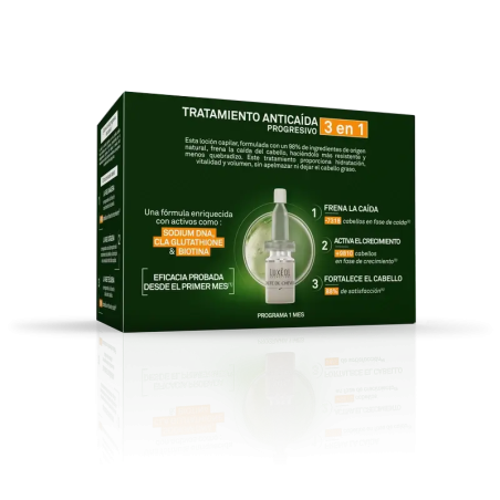 Luxéol Tratamiento Anticaída Reaccional 3 En 1 14 Viales X 7 ML