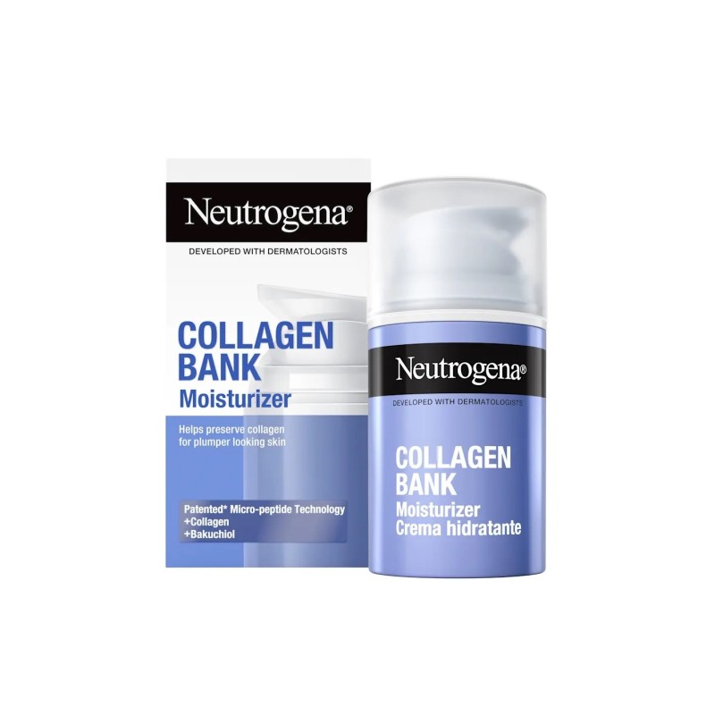 Neutrogena Collagen Bank Crema Hidratante Noche 50ml con Colágeno y Bakuchiol