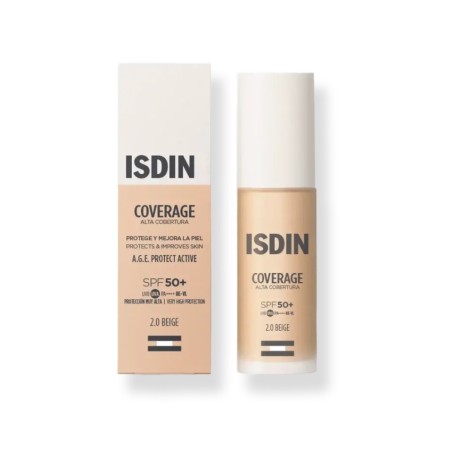 Isdin Coverage 30 G Color 2.0 Beige SPF 50+ Maquillaje Proteccion Solar