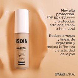Isdin Coverage 30 G Color 2.0 Beige SPF 50+ Maquillaje Proteccion Solar