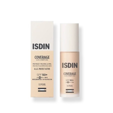 Isdin Coverage 30 G Color 1.0 Pearl SPF 50+ Maquillaje Proteccion Solar