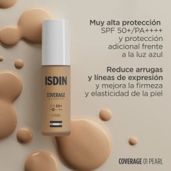 Isdin Coverage 30 G Color 1.0 Pearl SPF 50+ Maquillaje Proteccion Solar