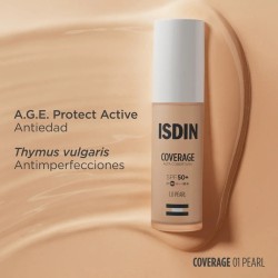 Isdin Coverage 30 G Color 1.0 Pearl SPF 50+ Maquillaje Proteccion Solar