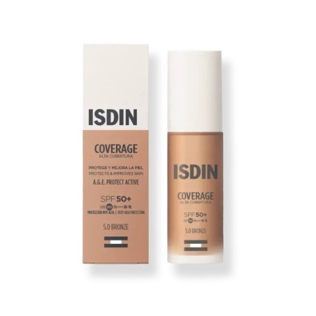 Isdin Coverage 30 G Color 5.0 Bronze SPF 50+ Maquillaje Proteccion Solar